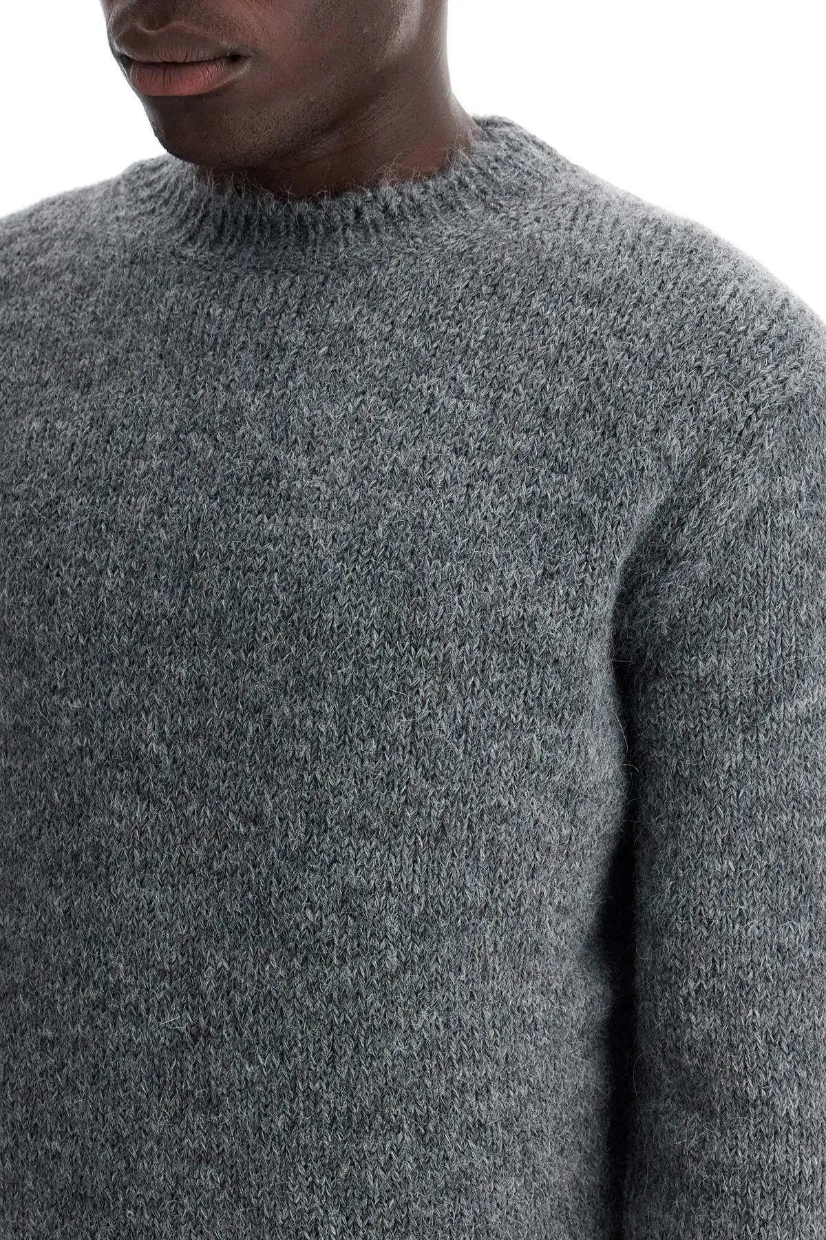 alpaca crew neck sweater