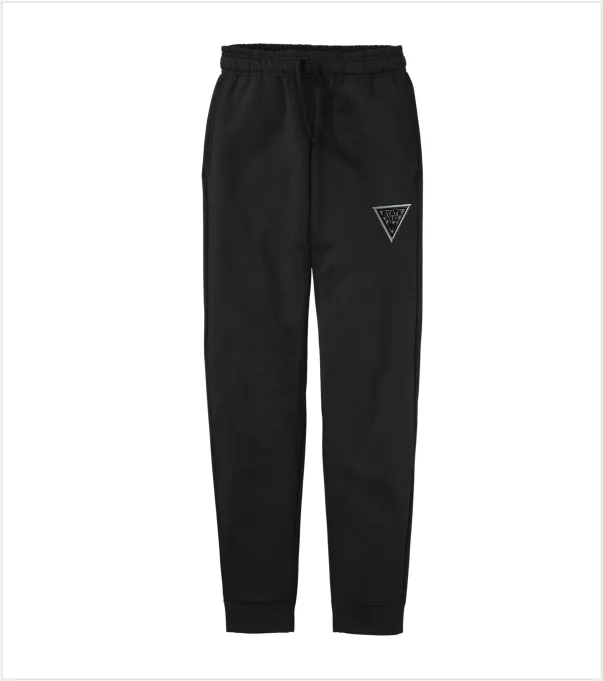 BLACK JOGGER Pocketed Sweatpants with Iconic Embroidered Logo