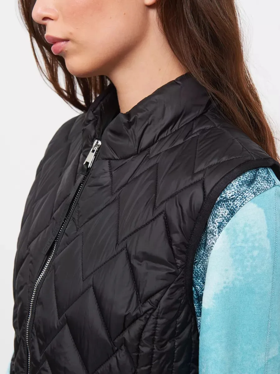 Black Quilted Vest