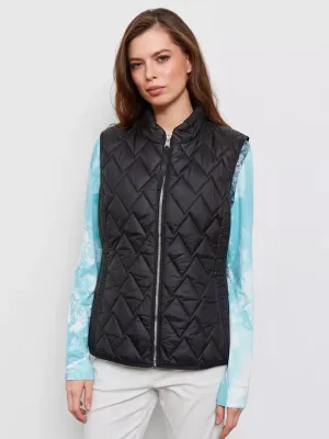 Black Quilted Vest