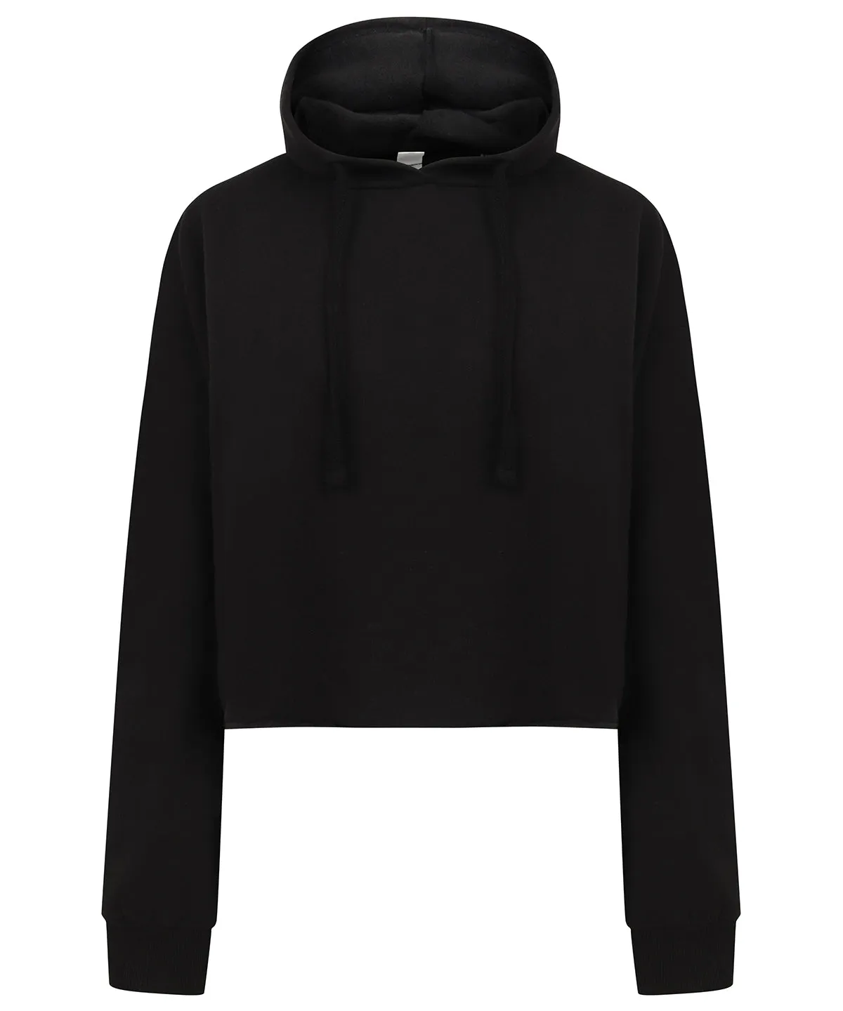 Black - Women's cropped slounge hoodie