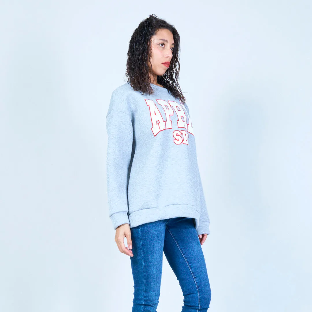 Bold après-ski oversized sweatshirt wholesale