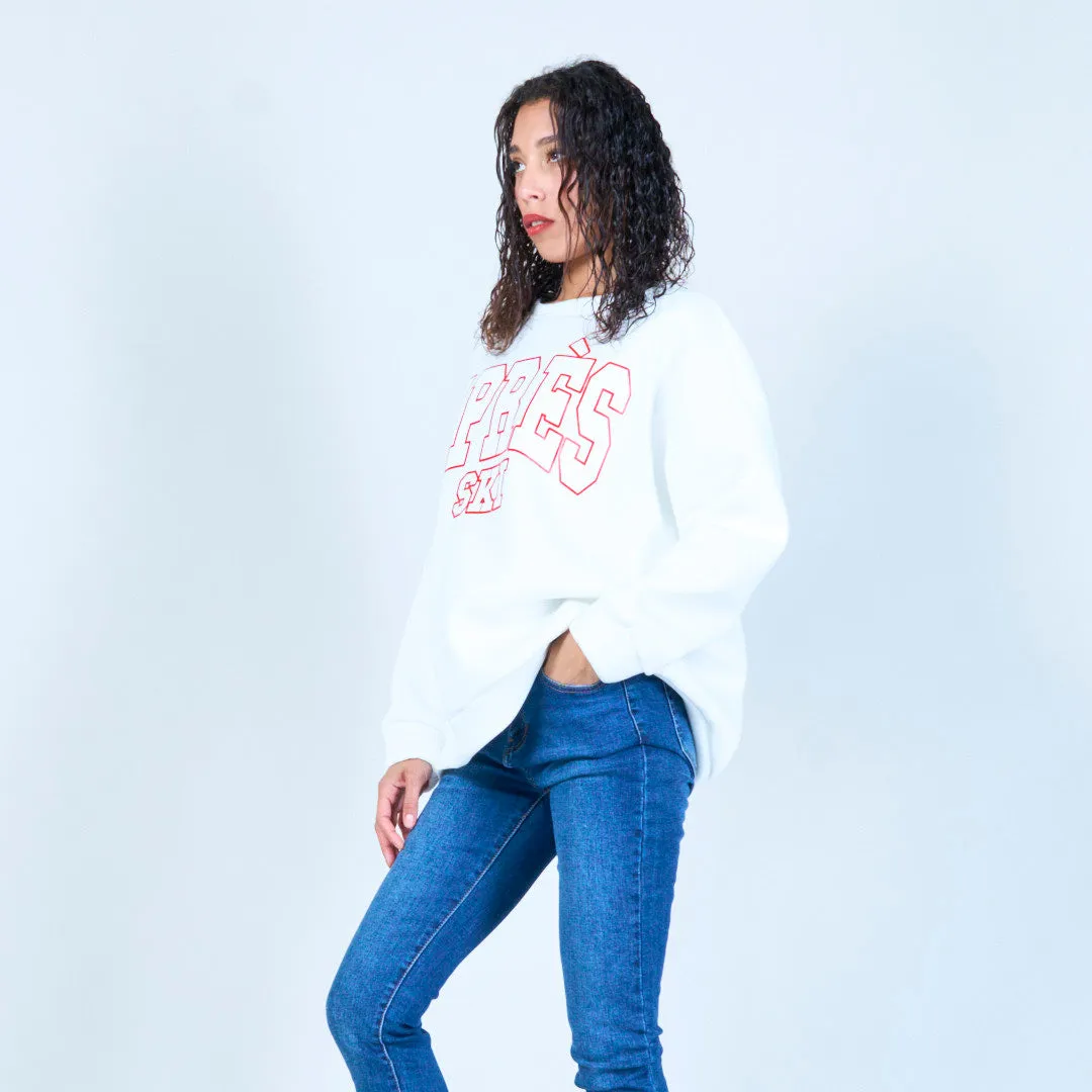 Bold après-ski oversized sweatshirt wholesale