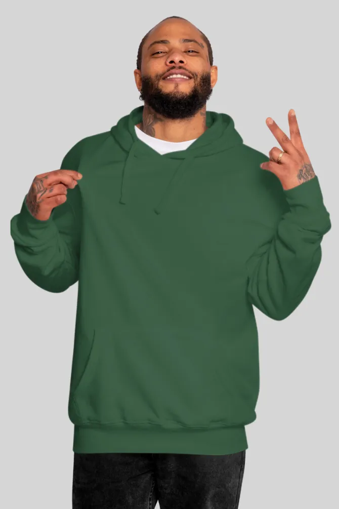 Bottle Green Oversized Hoodie for men