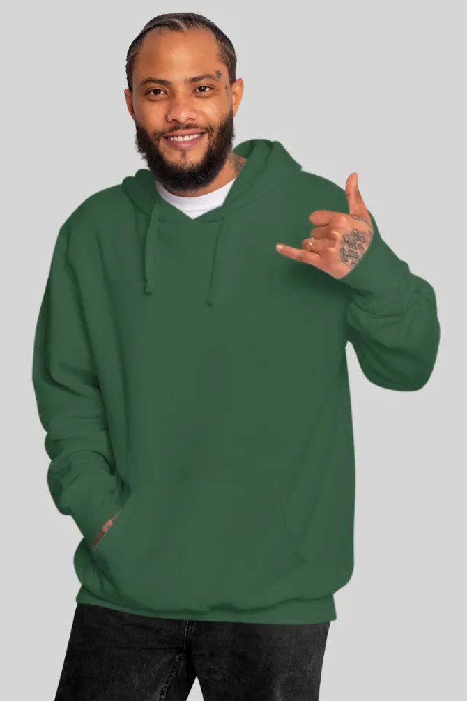 Bottle Green Oversized Hoodie for men