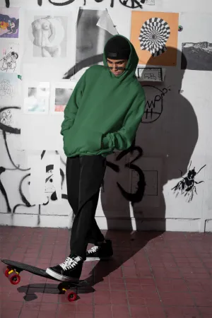 Bottle Green Oversized Hoodie for men