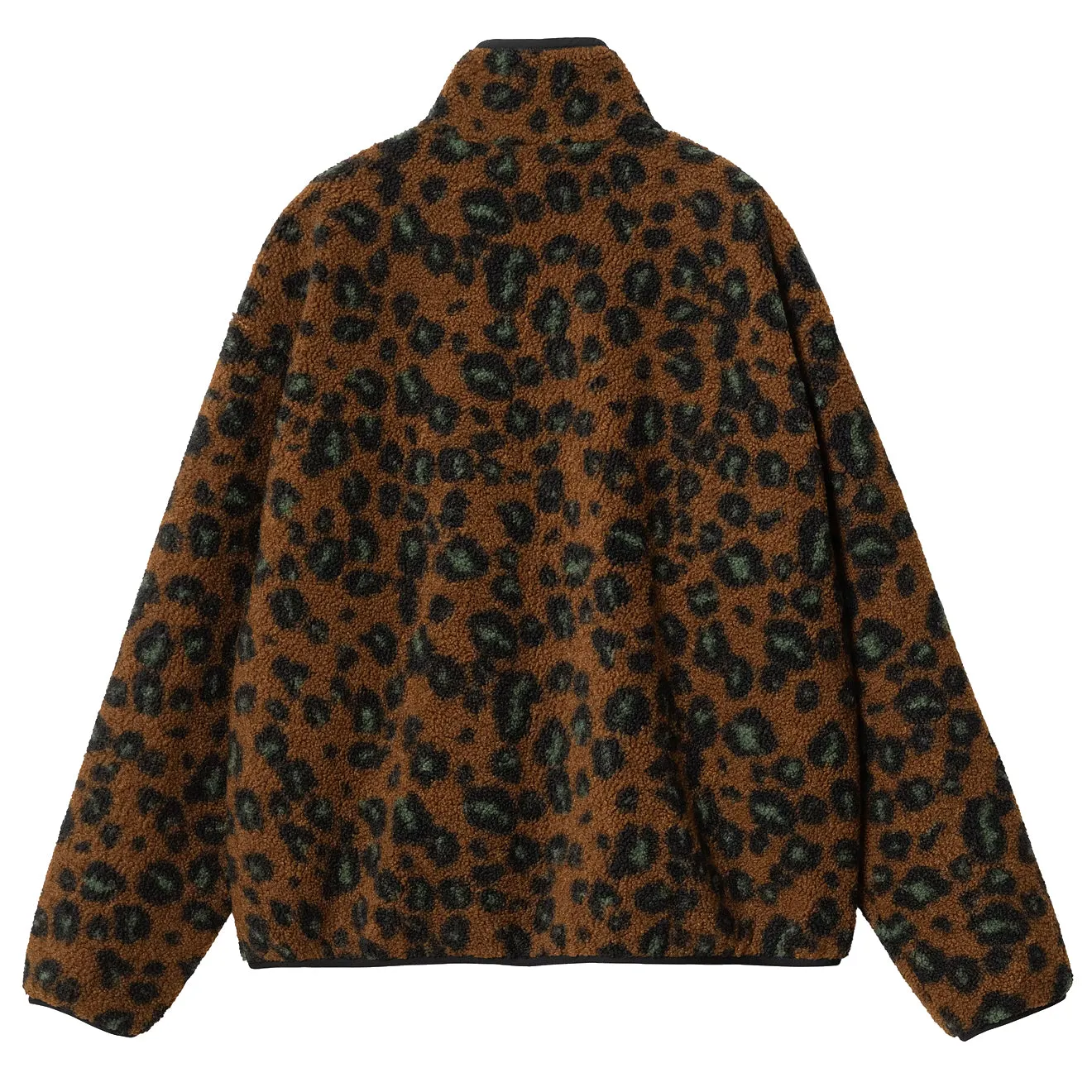 Carhartt WIP Womens Elliot High Neck Liner Camo Leo Jacquard Tamarind / Black