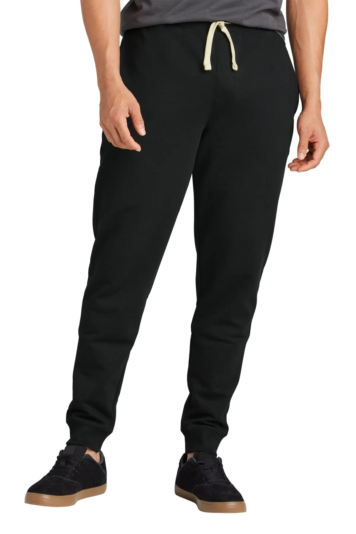 District Men's Re-Fleece Joggers, Black