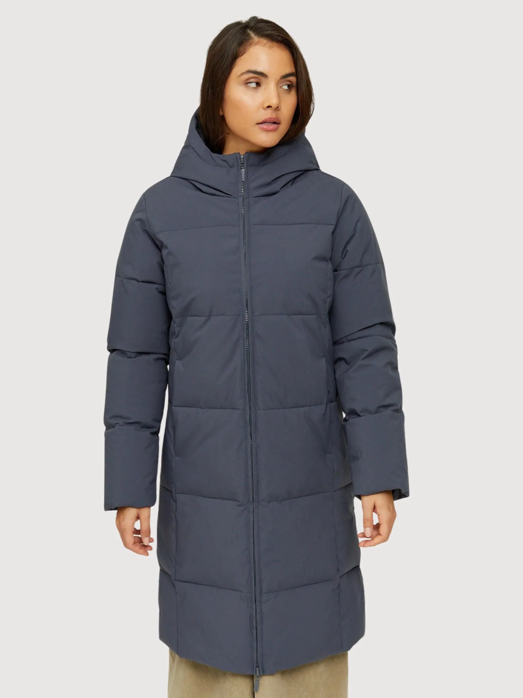 Elmira Puffer Coat Ink Blue Women | Mazine