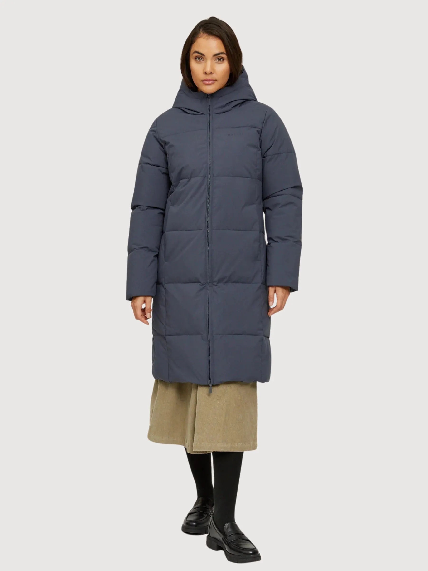 Elmira Puffer Coat Ink Blue Women | Mazine