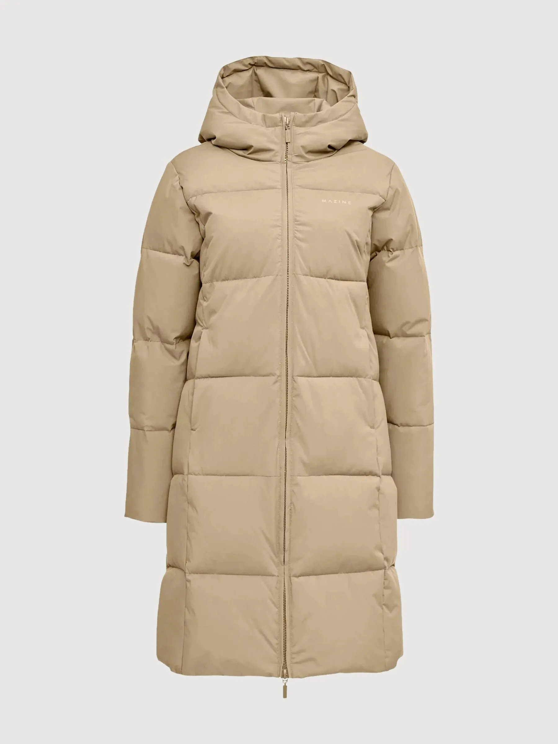 Elmira Puffer Coat Taupe Women | Mazine