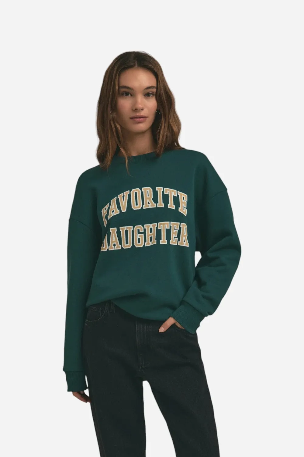 Favorite Daughter Collegiate Sweatshirt in Juniper