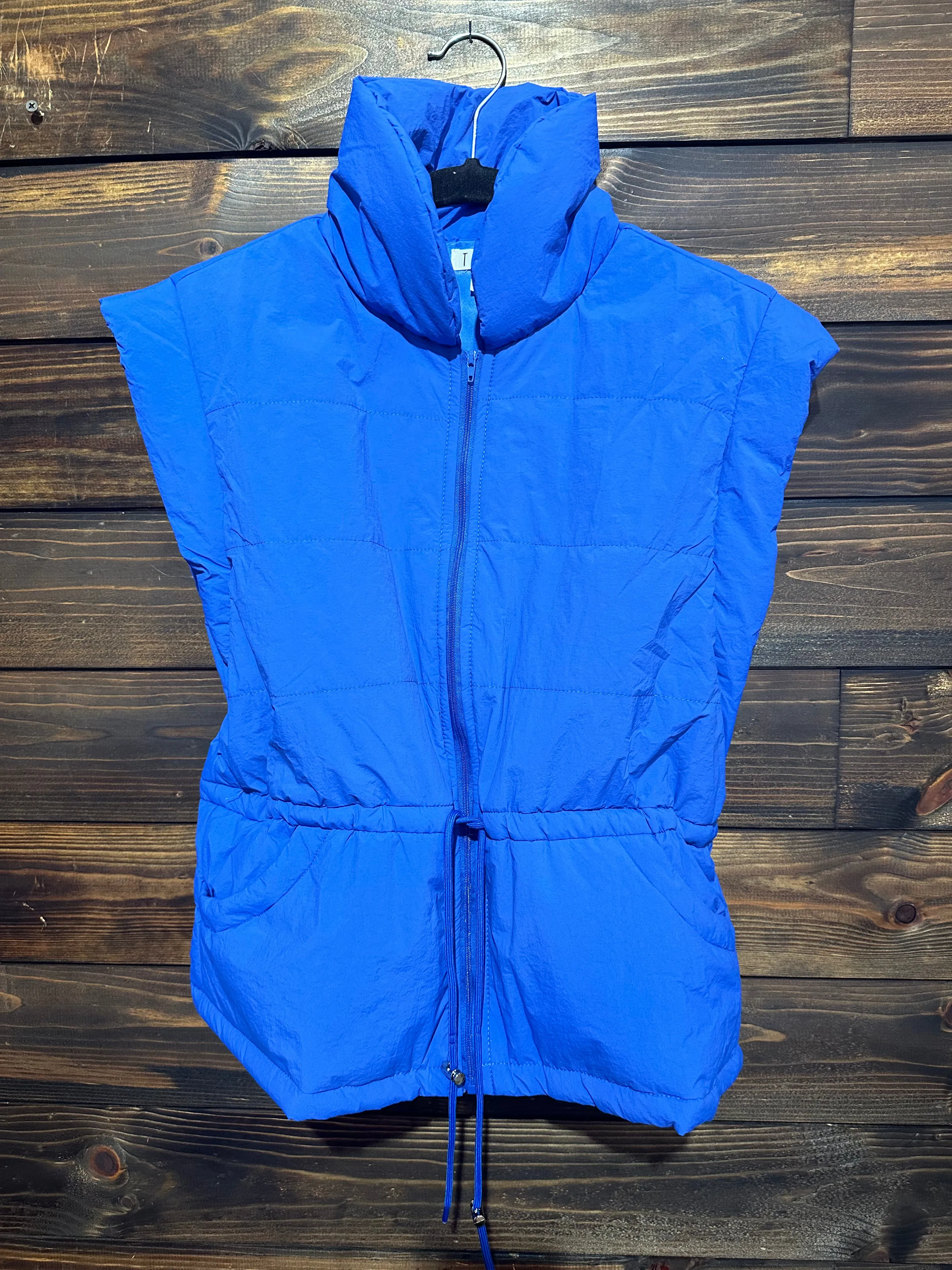 HIGH NECK QUILTED VEST