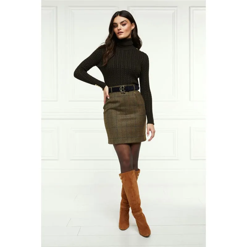 Holland Cooper Regency Ladies Tweed Skirt - Glen Green