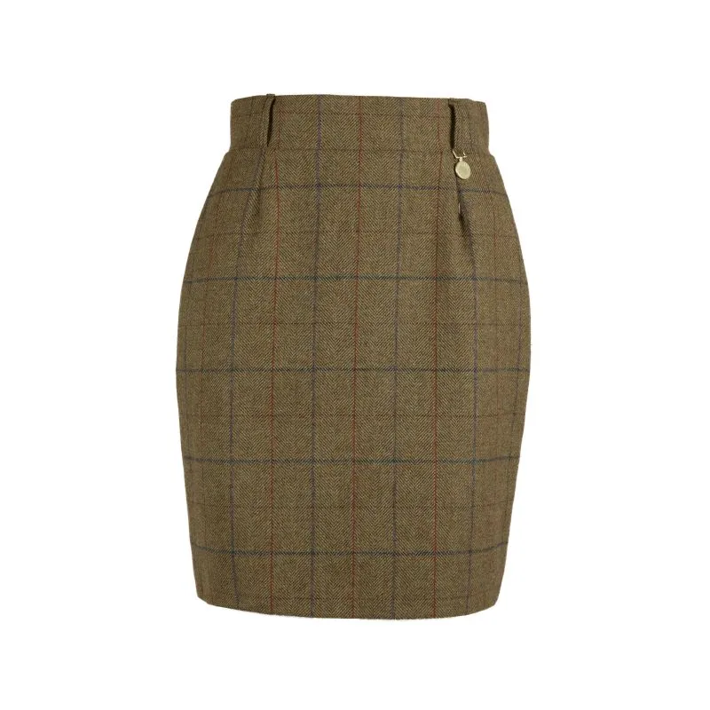 Holland Cooper Regency Ladies Tweed Skirt - Glen Green