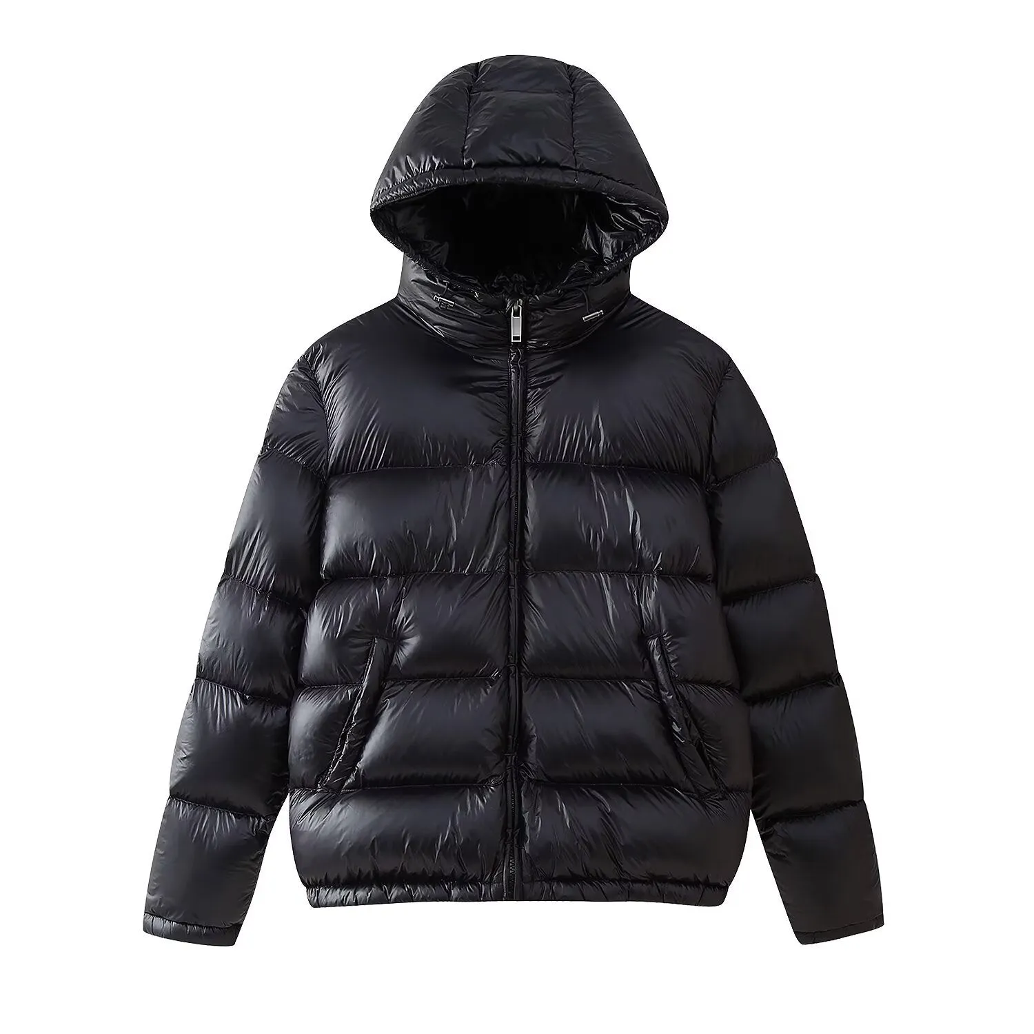 Hooded Long Sleeve Puffer Coat