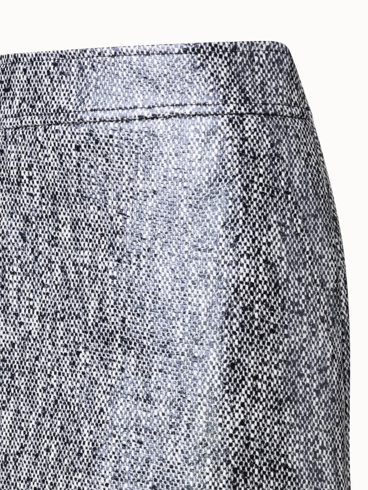 Lacquered Tweed Skirt