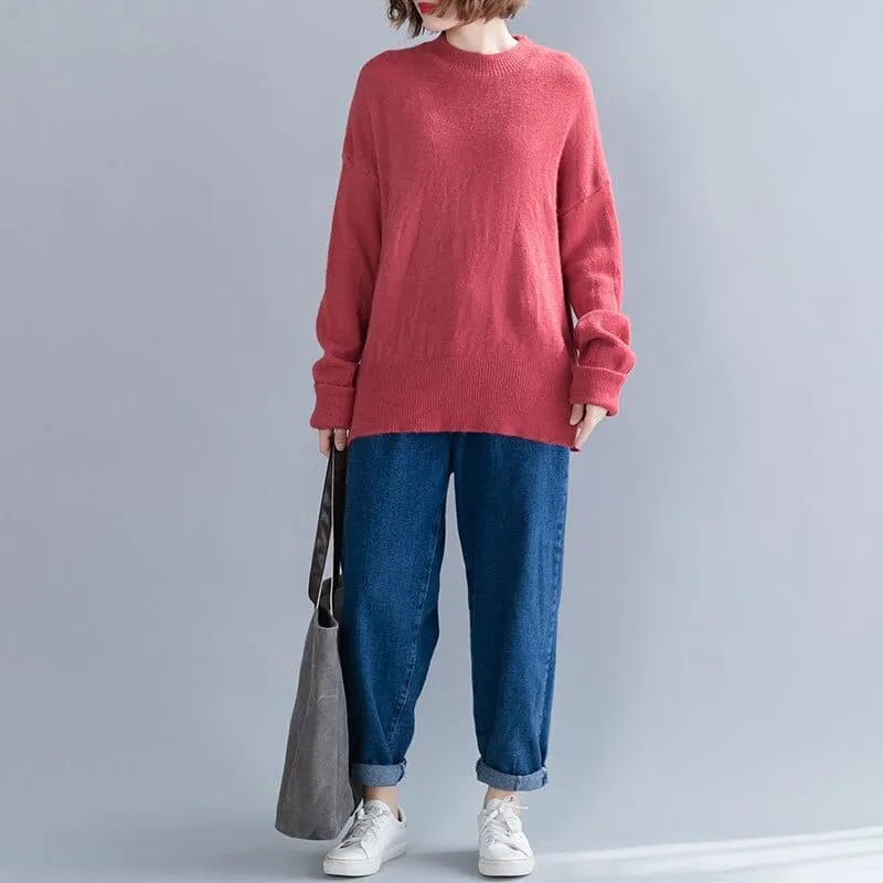 Long Sleeve High Neck Sweater