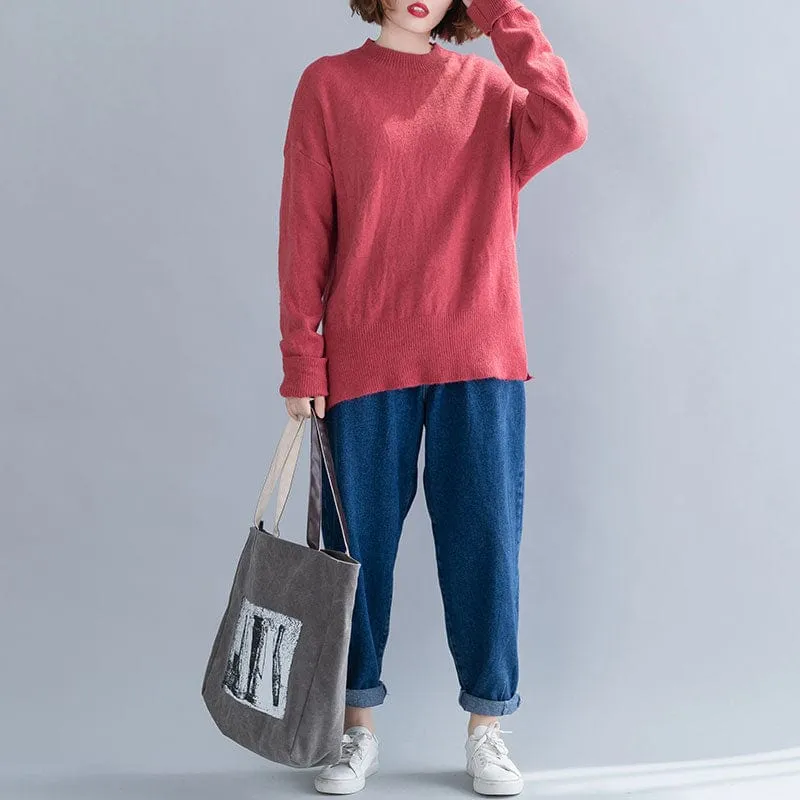 Long Sleeve High Neck Sweater