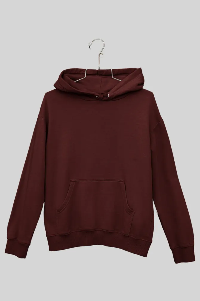 Maroon Oversized Hoodie for women