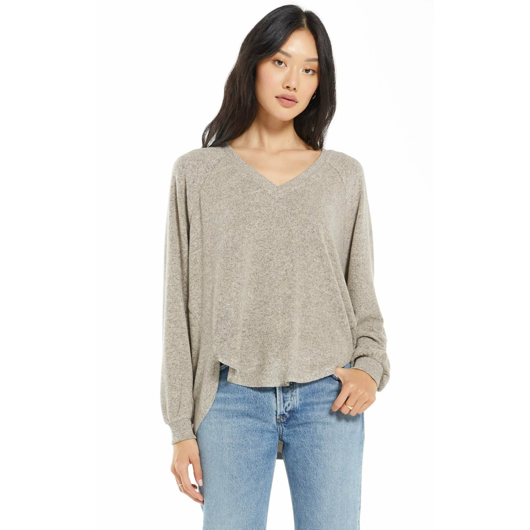 Plira Marled V-Neck Pullover