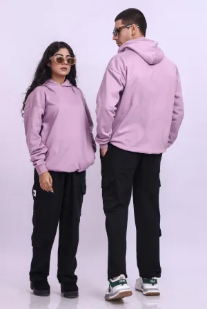 PURPLE OVERSIZED BASIC HOODIE