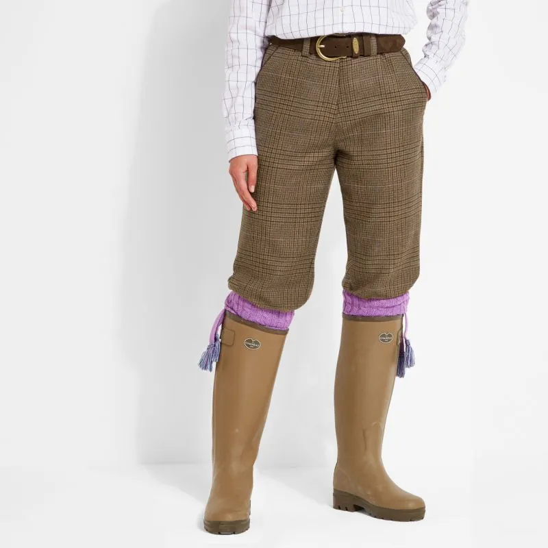 Schoffel High Waisted Ladies Tweed Breeks - Teviot Tweed