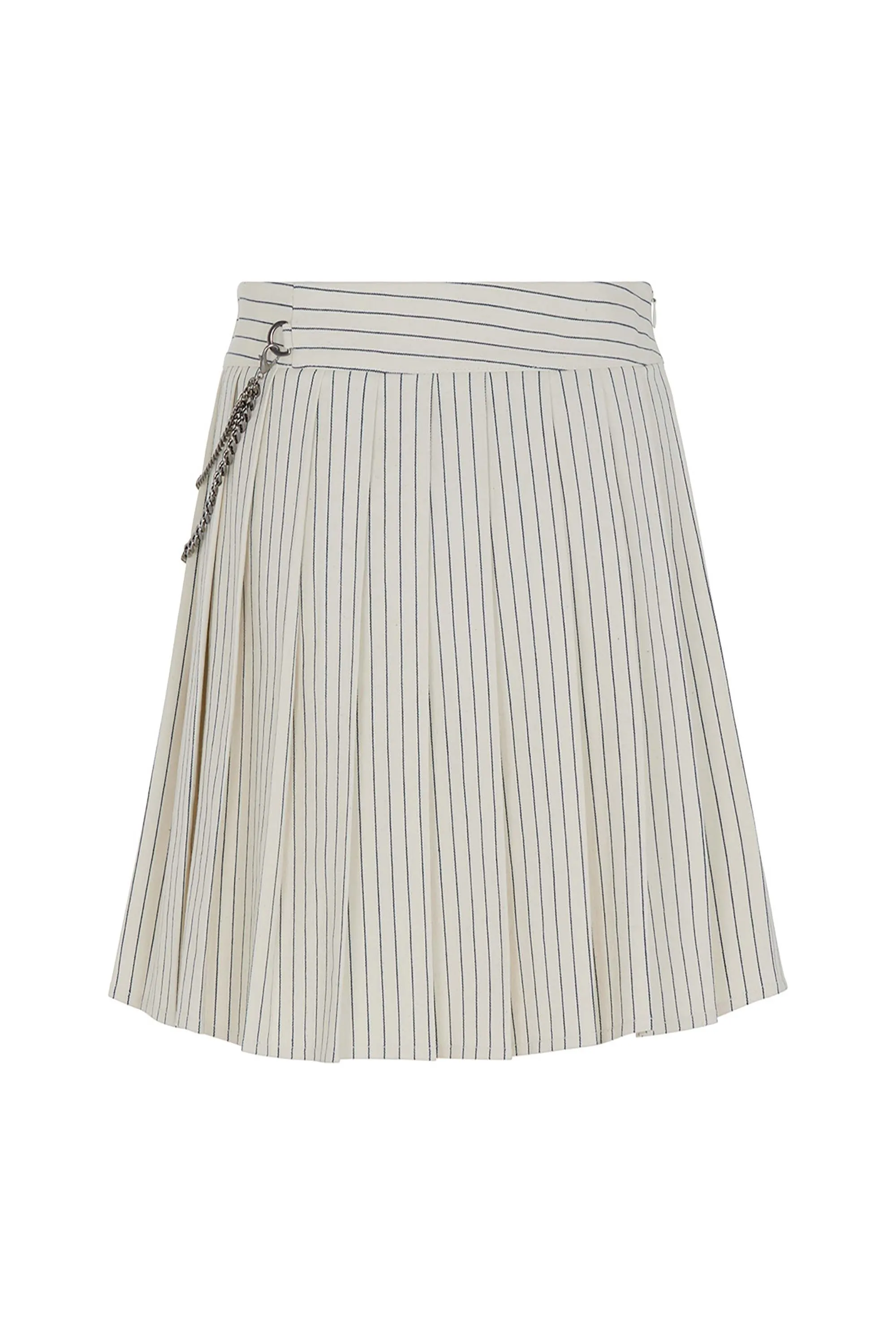 Striped Pleated Mini Skirt (Final Sale)