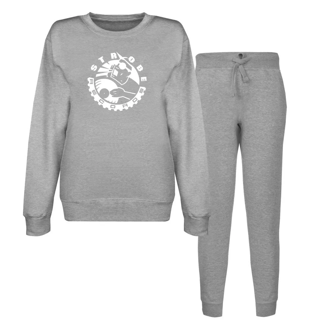 Strobe Records Classic Unisex Crewneck Sweatshirt   Jogger Set