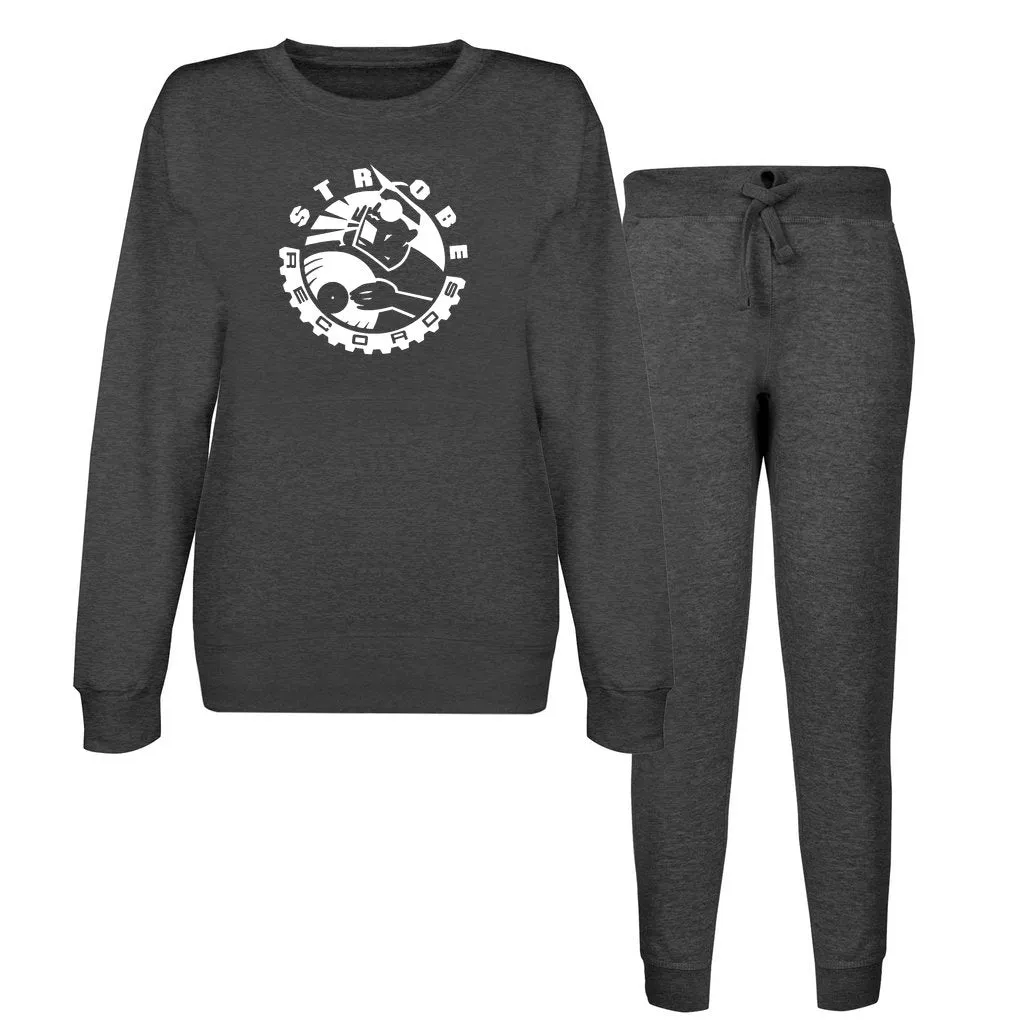 Strobe Records Classic Unisex Crewneck Sweatshirt   Jogger Set