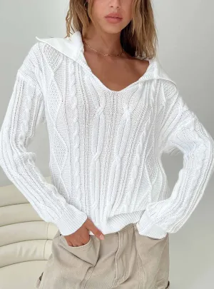 Symons Sweater White