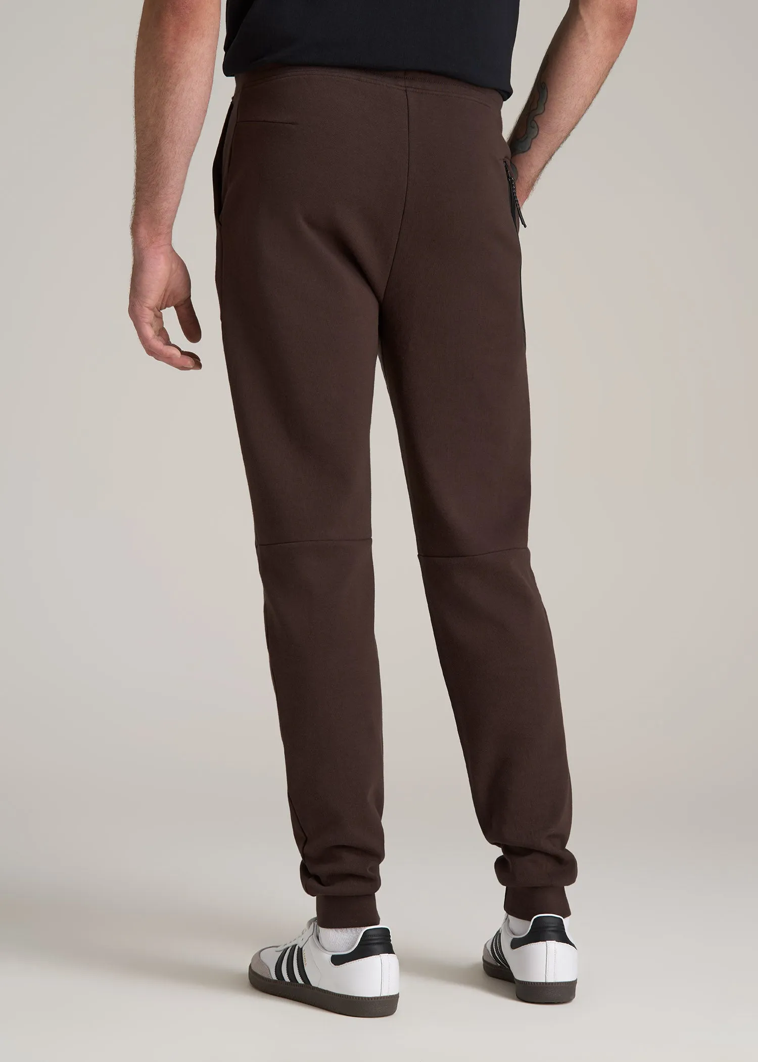 Tall Men's Utility Fleece Joggers in Espresso