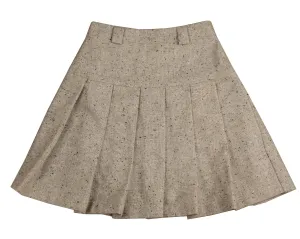 Tweed grey pleated skirt by Noma