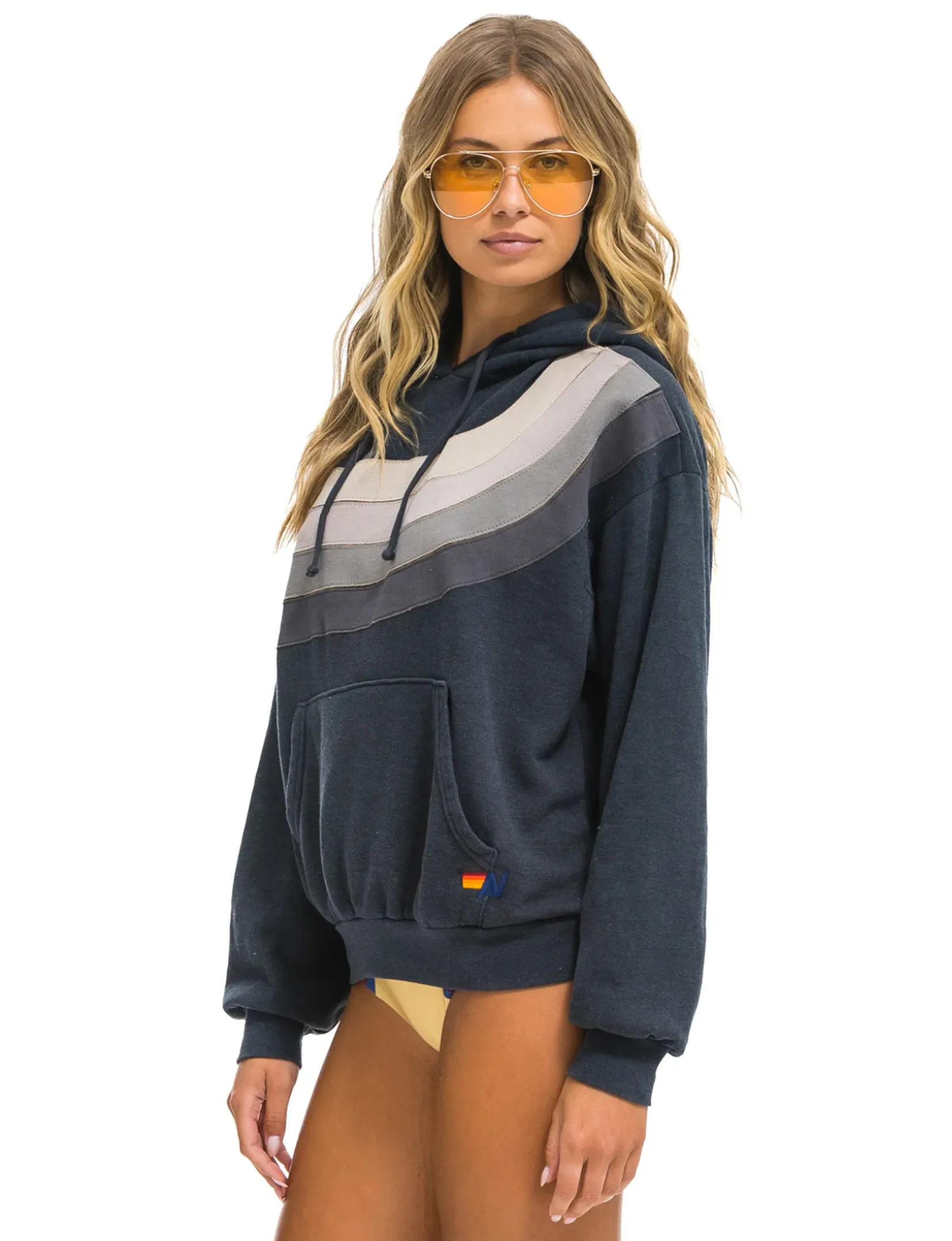 Wave 4 Relaxed Pullover Hoodie, Charcoal