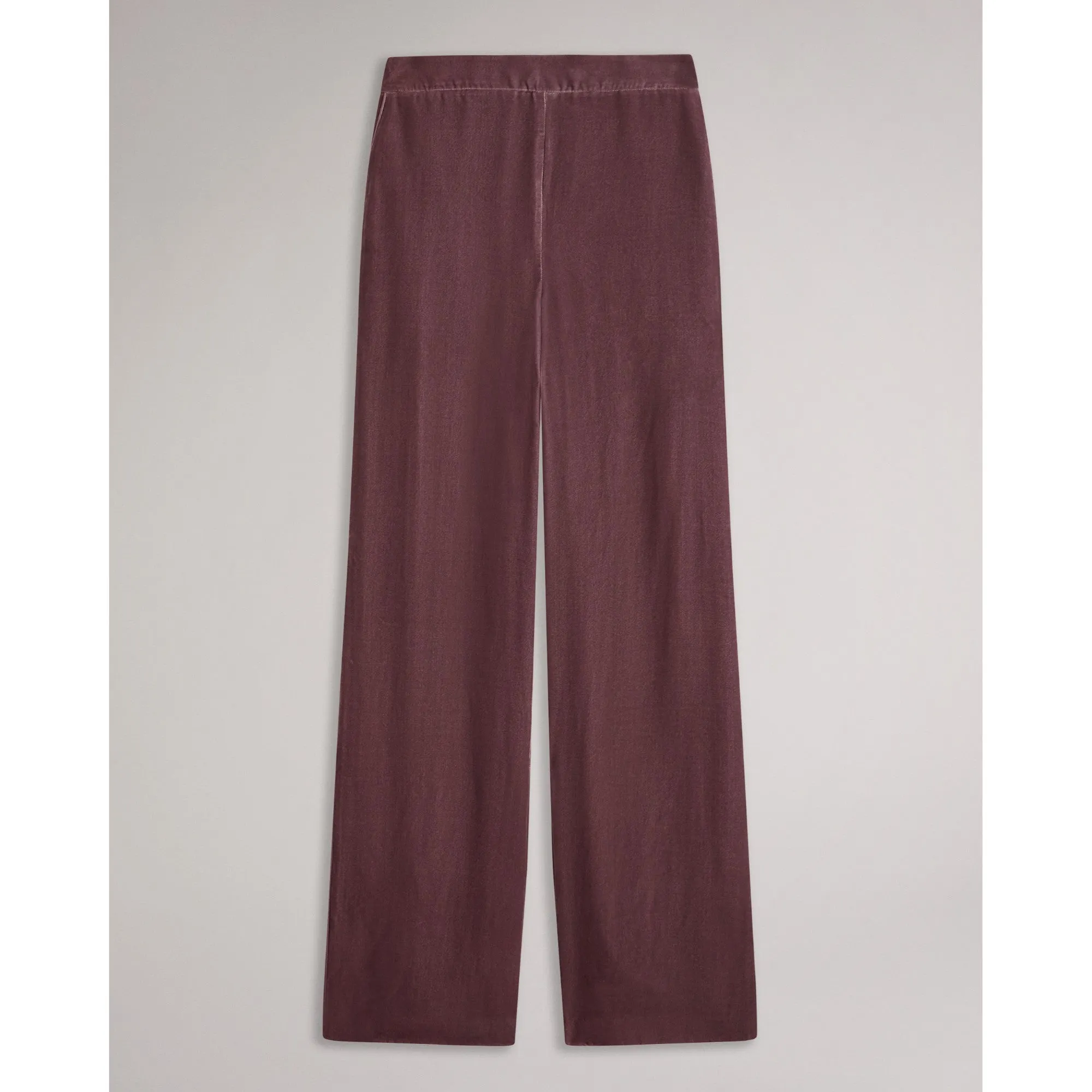 Women Wmt-Tansyat-Velvet Wide Leg Trouser - Taupe